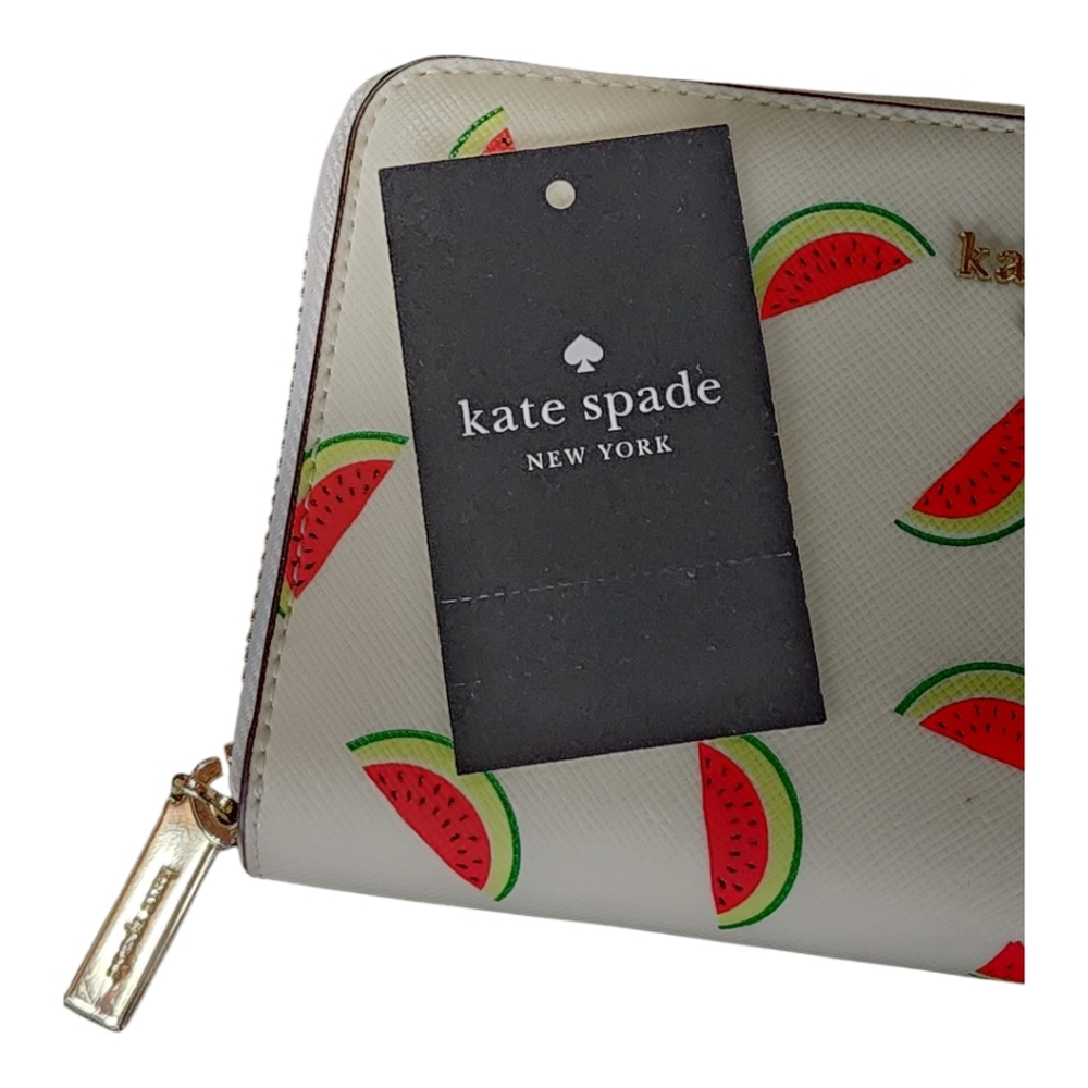 Kate Spade Staci Watermelon Party Large Continental Zip Wallet NWT - Picture 13 of 14